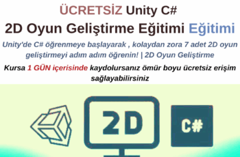 Unity C# | 2D Oyun Geliştirme Eğitimine Kayıt Olun