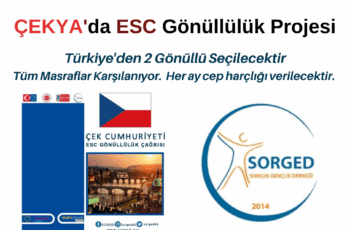 Çekya Gönüllülük Projesi – Türkiye’den 2 Gönüllü Seçilecektir