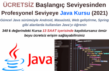 Başlangıçtan Profesyonel Seviyeye Java Kursu