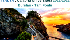 İtalya , Calabria Üniversitesi 2021-2022 Bursları – Tam Fonlu