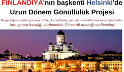 Finlandiya’nın başkenti Helsinki’de Uzun Dönem Gönüllülük Projesi