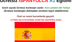İspanyolca Kursu A1 – Ücretsiz ve Sertifikalı