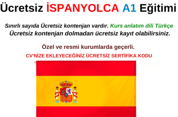 İspanyolca Kursu A1 – Ücretsiz ve Sertifikalı