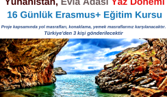 Yunanistan , Evia Adası Yaz Dönemi 16 Günlük Erasmus+ Eğitim Kursu