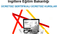 İngiltere Eğitim Bakanlığı Ücretsiz Sertifikalı Ücretsiz Kurslar
