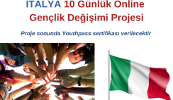 İtalya – Online Gençlik Değişimi Projesi