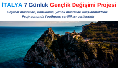 İtalya 7 Günlük Gençlik Değişimi Projesi
