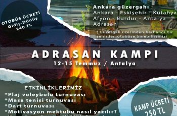 Antalya Adrasan Yaz Kampı (12-13-14-15 Temmuz) Antalya Adrasan Yaz Kampı (12-13-14-15 Temmuz)