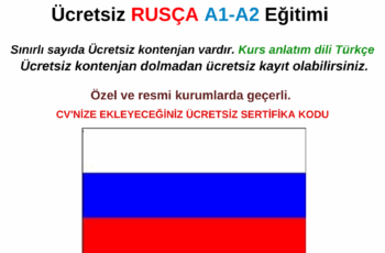 Ücretsiz Rusça Kursu (A1-A2)