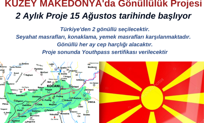 Makedonya 2 Ay Gönüllülük Projesi – 15 Ağustos’ta Başlıyor img