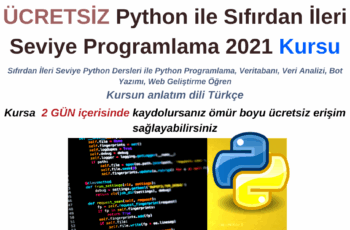 Python ile Sıfırdan İleri Seviye Programlama 2021 – 48+ saat