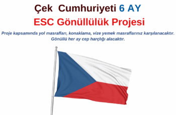 Çek Cumhuriyeti 6 Ay ESC Gönüllülük Projesi