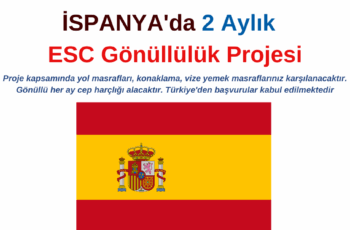 İspanya 2 Aylık Gönüllülük Projesi