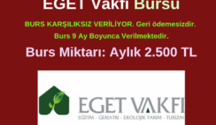 EGET Vakfı Burs Duyurusu EGET Vakfı Burs Duyurusu