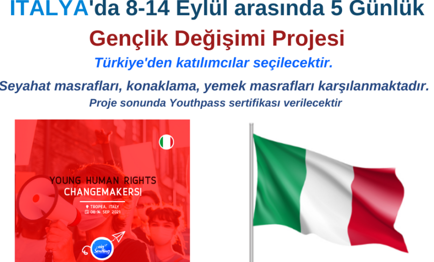 İtalya’da Eylül ayında 8-14 Eylül Gençlik Değişimi Projesi img