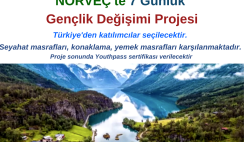 Norveç’te 1 Haftalık Gençlik Değişimi Norveç’te 1 Haftalık Gençlik Değişimi