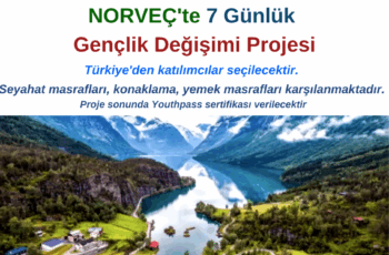 Norveç’te 1 Haftalık Gençlik Değişimi Norveç’te 1 Haftalık Gençlik Değişimi