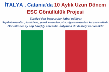 İtalya Uzun Dönem 10 Ay Gönüllülük Projesi İtalya Uzun Dönem 10 Ay Gönüllülük Projesi