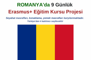Romanya 9 Günlük Erasmus+ Eğitim Kursu