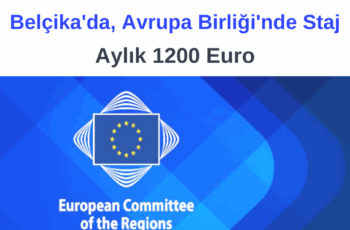 Belçika , Avrupa Birliği Stajı – Aylık 1200 Euro Maaş