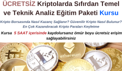 Sanal Para Birimi Kriptolarda Sıfırdan Temel ve Teknik Analiz Eğitim Paketi Kursu