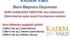 KADEM VAKFI Burs Başvuru Duyurusu