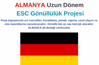Almanya Uzun Dönem Gönüllülük Projesi
