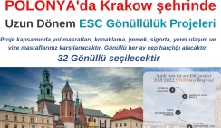 POLONYA , ESC Projeleri için 32 Kişi Aranıyor