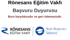 Rönesans Eğitim Vakfı Burs Duyurusu