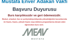 Mustafa Enver Adakan Vakfı Bursu Başvuru Duyurusu