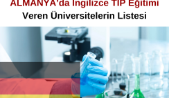 Almanya’da İngilizce Tıp Eğitimi Veren Üniversitelerin Listesi