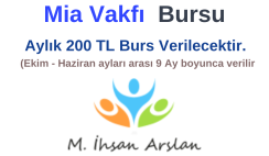 Mia Vakfı Burs Duyurusu