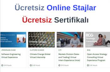 Ücretsiz Online Stajlar – Ücretsiz Sertifikalı Ücretsiz Online Stajlar – Ücretsiz Sertifikalı