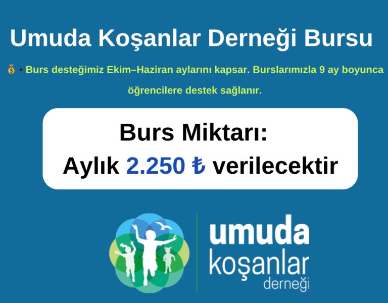 Umuda Koşanlar Derneği Burs Duyurusu