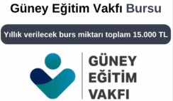 Güney Eğitim Vakfı Burs Başvuru Duyurusu Güney Eğitim Vakfı Burs Başvuru Duyurusu
