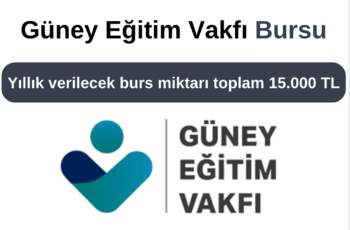 Güney Eğitim Vakfı Burs Başvuru Duyurusu