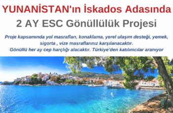 Yunanistan , İskados Adasında 2 Ay Gönüllülük Projesi