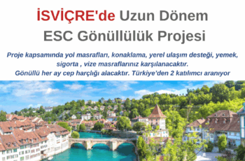 İsviçre Uzun Dönem Gönüllülük için 2 Gönüllü Aranıyor İsviçre Uzun Dönem Gönüllülük için 2 Gönüllü Aranıyor