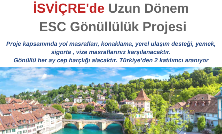İsviçre Uzun Dönem Gönüllülük için 2 Gönüllü Aranıyor img