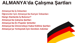 Almanya’da Çalışma Fırsatları – Tüm Detaylar Burada