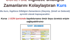 İngilizce Dilbilgisi Zamanlarını Kolaylaştıran Kurs