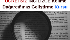 İngilizce kelime dağarcığınızı geliştirme Kursu – ÜCRETSİZ KURS