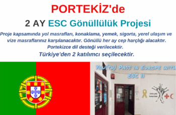 Portekiz 2 Ay ESC Gönüllülük Projesi