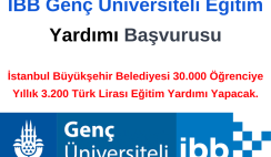 İBB Genç Üniversiteli Eğitim Yardımı Başvuru Duyurusu