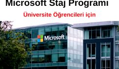 Microsoft Staj Programı – Üniversite Öğrencileri için