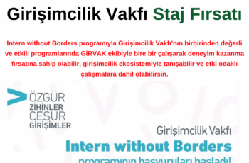 Girişimcilik Vakfı Staj Fırsatı Girişimcilik Vakfı Staj Fırsatı