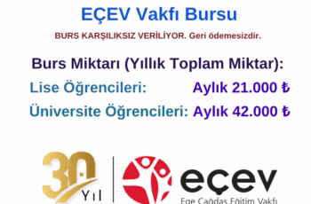 Ege Çağdaş Eğitim Vakfı (EÇEV) Burs Duyurusu Ege Çağdaş Eğitim Vakfı (EÇEV) Burs Duyurusu