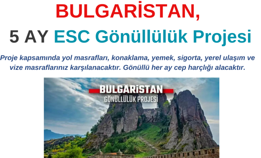 Bulgaristan 5 Aylık ESC Gönüllülük Projesi img