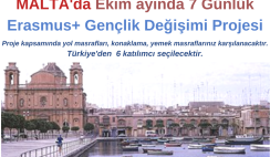 Malta , Ekim Ayında 7 Günlük Erasmus+ Gençlik Değişimi Malta , Ekim Ayında 7 Günlük Erasmus+ Gençlik Değişimi