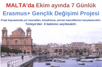 Malta , Ekim Ayında 7 Günlük Erasmus+ Gençlik Değişimi Malta , Ekim Ayında 7 Günlük Erasmus+ Gençlik Değişimi